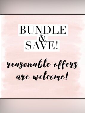 Bundle & Save Pink Text Graphic